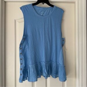 Anthropologie Pilcro Blue Tank Top